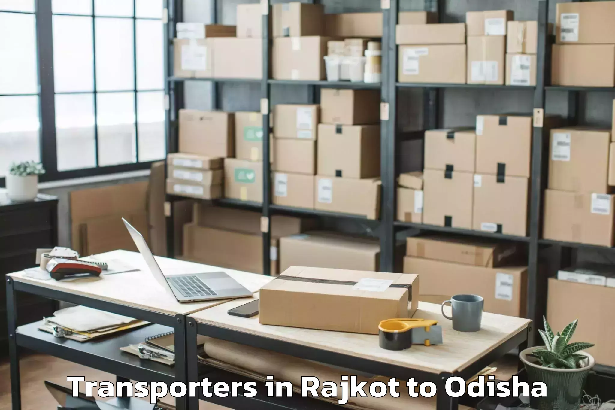 Reliable Rajkot to Banposh Transporters